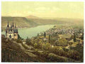 Vintage General view Remagen the Rhine A4 Photo Print