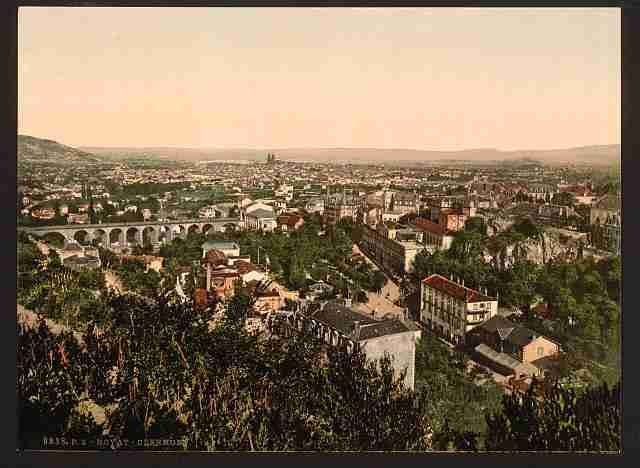 Vintage General view Royat A4 Photo Print