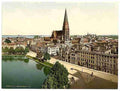 Vintage General view Schwerin Mecklenburg Schwerin A4 Photo Print