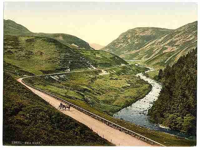 Vintage General view Sma Glen A4 Photo Print