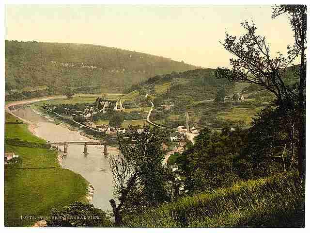Vintage General view Tintern A4 Photo Print