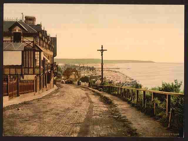 Vintage General view Trouville A4 Photo Print