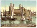 Vintage General view end Carnarvon Castle A4 Photo Print