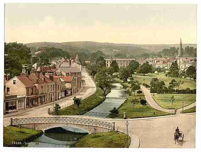 Vintage General view from cascade II Dawlish A4 Photo Print