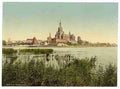 Vintage General view from station Stralsund Pommeraina A4 Photo Print