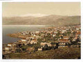 Vintage General view with Lebanon in the distance Beyrout A4 Photo Print