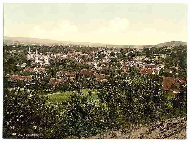 Vintage Gernrode from Schweler Wood Hartz A4 Photo Print