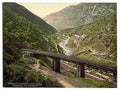 Vintage Giornico St Gotthard Railway A4 Photo Print