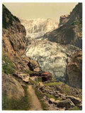 Vintage Glacier Grindelwald Bernese Oberland A4 Photo Print