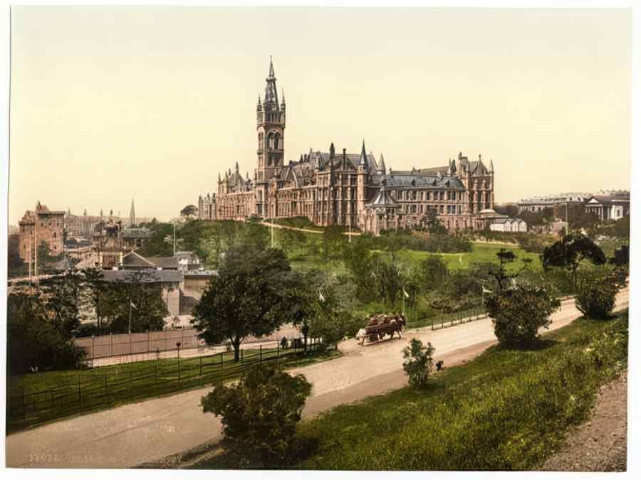 Vintage Glasgow University A4 Photo Print