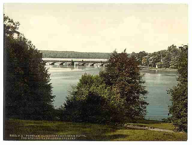 Vintage Gleinicker Bridge Potsdam Berlin A4 Photo Print