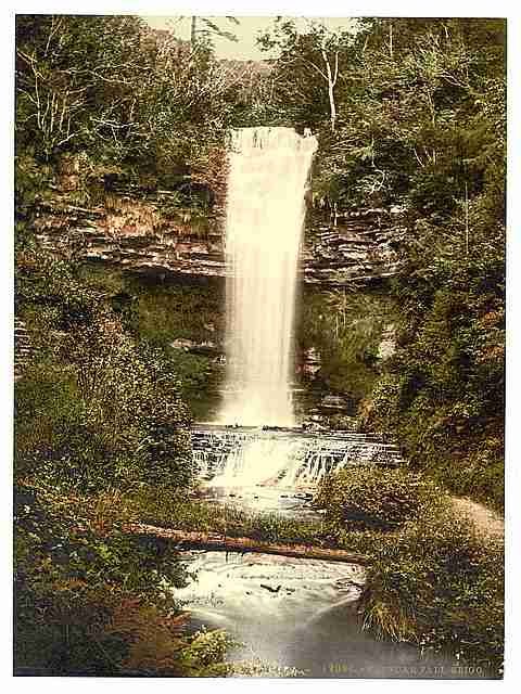 Vintage Glencar Fall County Sligo A4 Photo Print