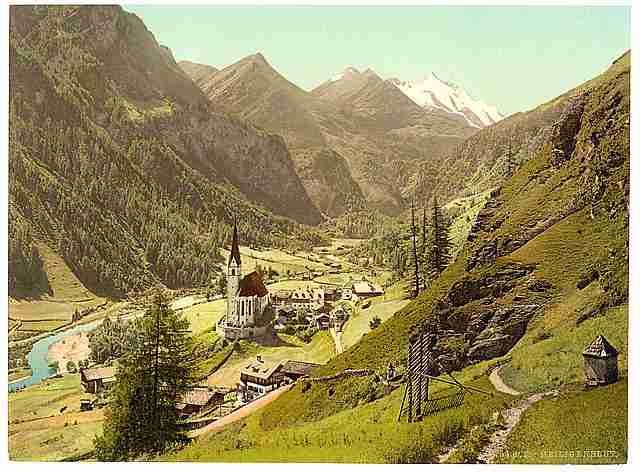 Vintage Glockner District Heiligenblut Carinthia A4 Photo Print