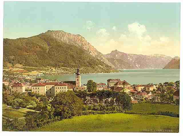 Vintage Gmunden Upper Austria A4 Photo Print