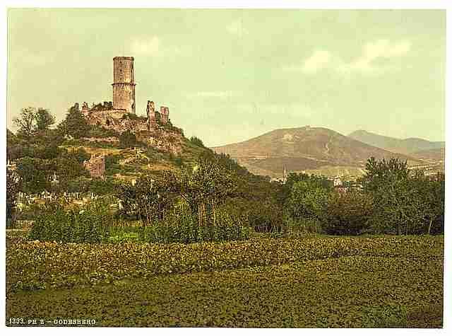 Vintage Godesberg ruins Bad Godesberg the Rhine A4 Photo Print