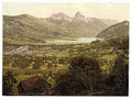 Vintage Goldau with Mythen Lake Lucerne A4 Photo Print