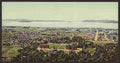 Vintage Golden Gate from Berkeley Heights A4 Photo Print