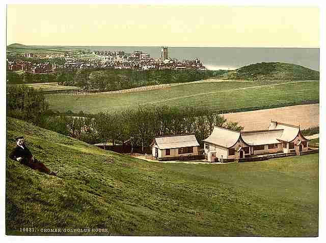 Vintage Golf club house Cromer A4 Photo Print
