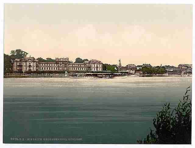 Vintage Grand Dukes Castle Biebrich the Rhine A4 Photo Print