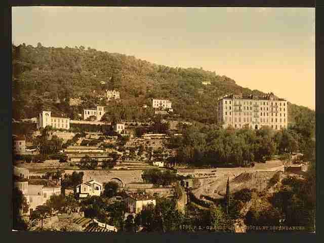 Vintage Grand Hotel Grasse A4 Photo Print