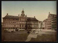 Vintage Grande Place with town hall Antwerp A4 Photo Print