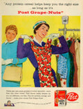 Vintage Grape Nuts 1950s Vintage Retro Advert Poster