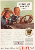 Vintage Green Car 1930s Vintage Retro Advert Poster