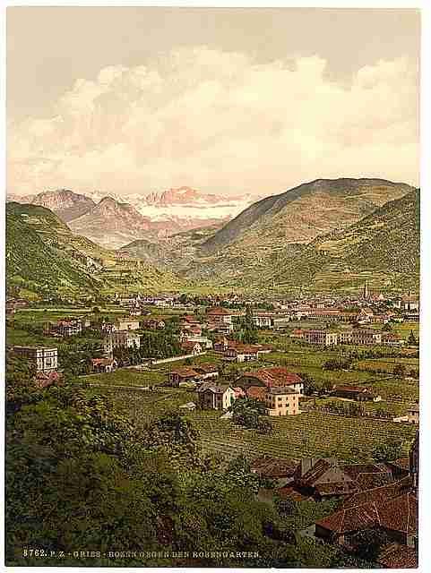 Vintage Gries Bozen Tyrol A4 Photo Print