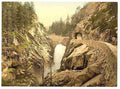 Vintage Grimselstrasse Handegg Falls I Bernese Oberland A4 Photo Print