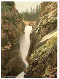 Vintage Grimselstrasse Handegg Falls II Bernese Oberland A4 Photo Print