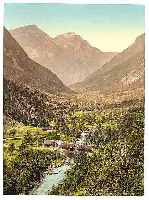 Vintage Grindelwald Bernese Oberland 2 A4 Photo Print