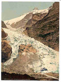 Vintage Grindelwald Glacier Bernes Oberland A4 Photo Print