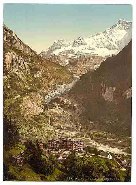 Vintage Grindelwald III Bernese Oberland A4 Photo Print