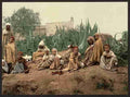 Vintage Group of Arabs Algiers A4 Photo Print