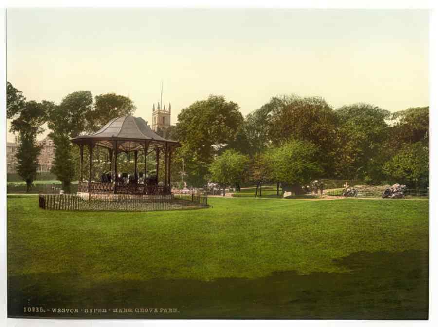 Vintage Grove Park Westonsupermare England A4 Photo Print