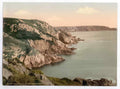 Vintage Guernsey Coast At Gouffre Channel Islands England A4 Photo Print
