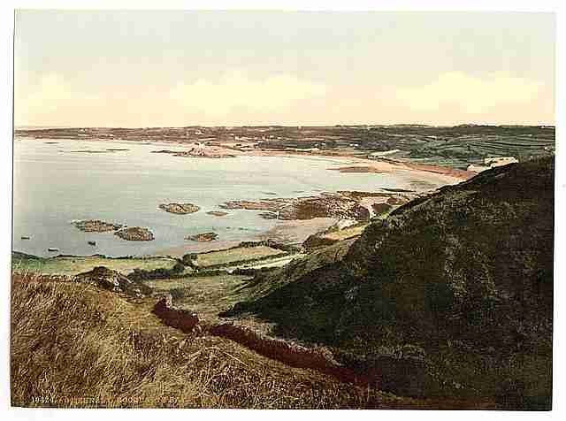 Vintage Guernsey Rocquaine Bay Channel Islands A4 Photo Print