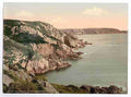 Vintage Guernsey coast at Gouffre Channel Islands A4 Photo Print