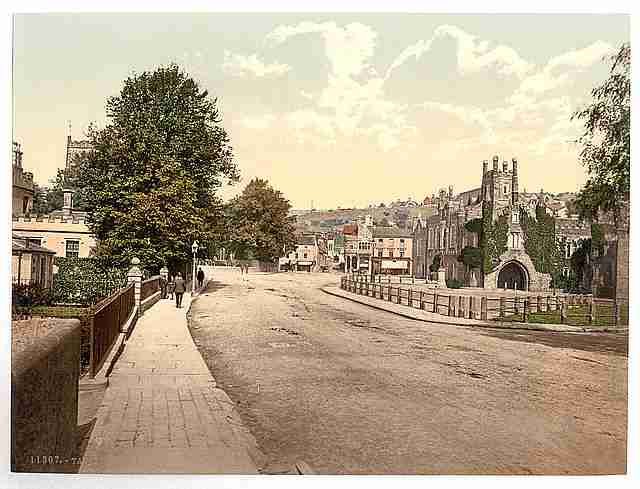 Vintage Guildhall Square Tavistock A4 Photo Print