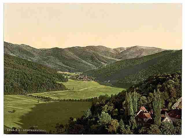 Vintage Gunthers Valley Black Forest Baden A4 Photo Print