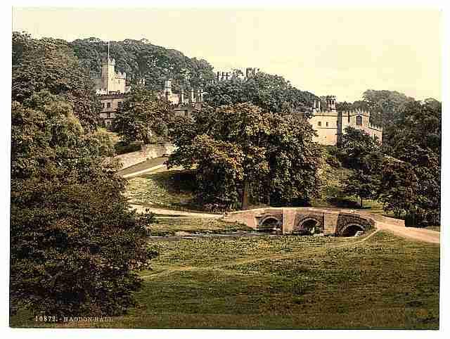 Vintage Haddon Hall Derbyshire A4 Photo Print