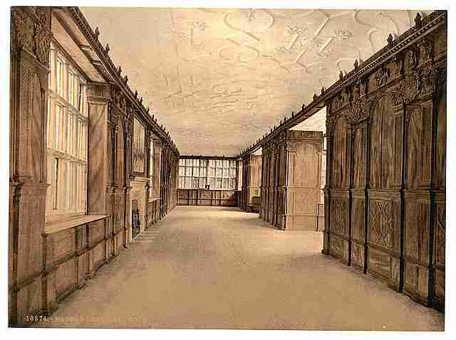 Vintage Haddon Hall the ball room Derbyshire A4 Photo Print