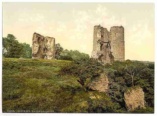 Vintage Hadleigh Castle Southend on Sea A4 Photo Print