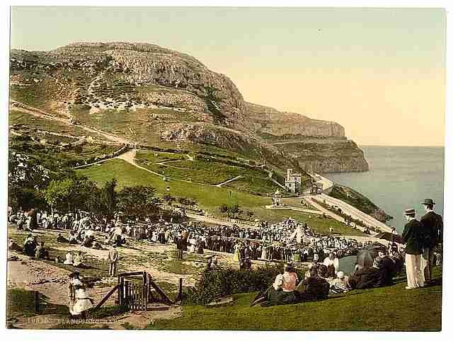 Vintage Happy Valley I Llandudno A4 Photo Print