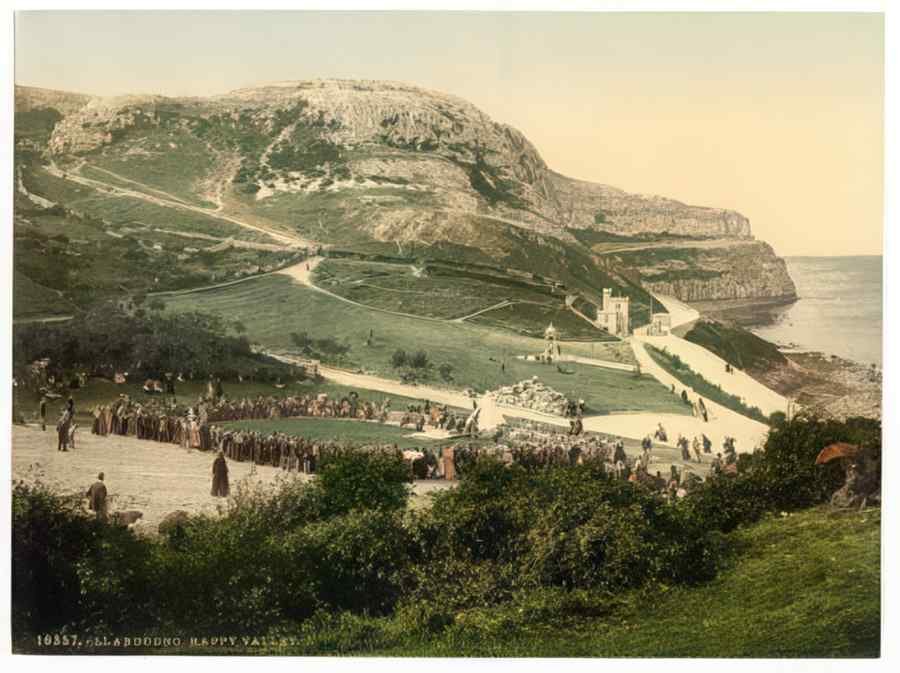 Vintage Happy Valley Llandudno 2 Wales A4 Photo Print