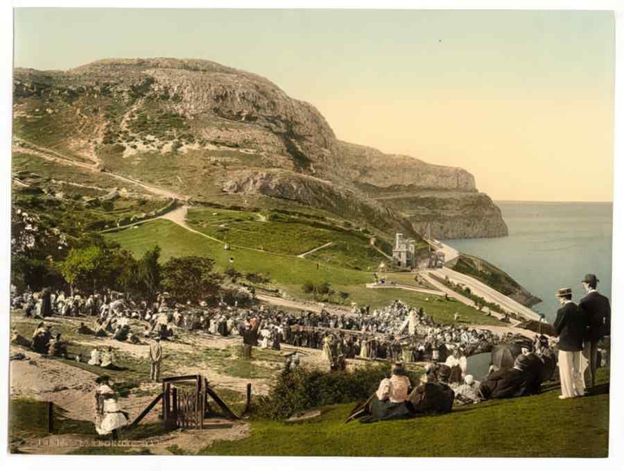 Vintage Happy Valley Llandudno Wales A4 Photo Print