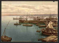 Vintage Harbor by moonlight I Algiers A4 Photo Print