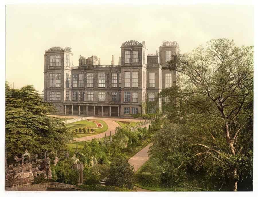 Vintage Hardwick New Hall Derbyshire England A4 Photo Print