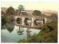 Vintage Hathersage Lead Mills Bridge Derbyshire A4 Photo Print