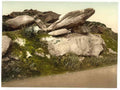 Vintage Hathersage Toad Rock Derbyshire England A4 Photo Print